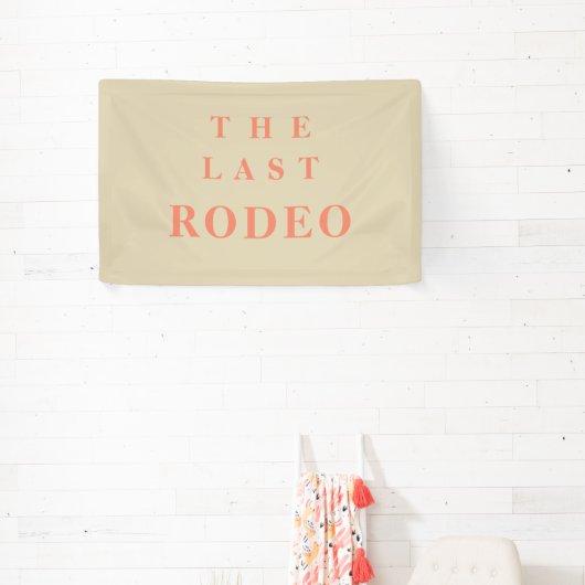 "Der letzte Rodeo-Cowgirl-Junggeselinnen-Abschied Banner (InSitu)