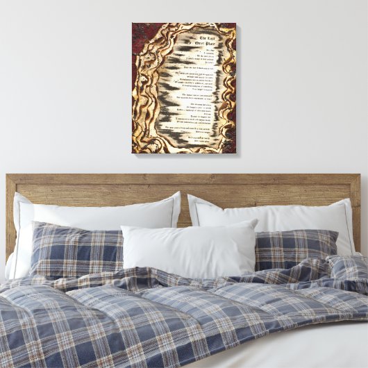 Der letzte ruhige Ort Leinwanddruck (Insitu (Schlafzimmer))