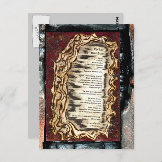 Der letzte ruhige Ort Postkarte (Vorne/Hinten)