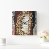 Der letzte ruhige Ort Quadratische Wanduhr (Zuhause)