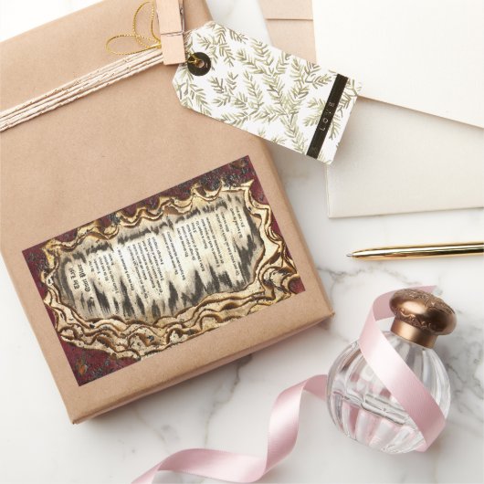 Der letzte ruhige Ort Rechteckiger Aufkleber (Schenken)