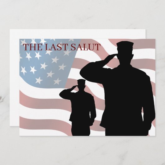 DER LETZTE SALUT (Vorne/Hinten)