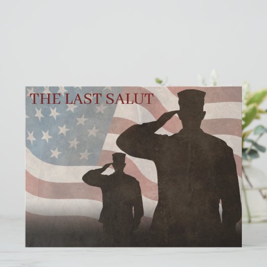 DER LETZTE SALUT VINTAG (Stehend Vorderseite)