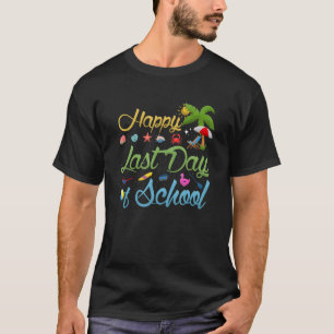 Der letzte Schultag der Gefärbte Krawatte der Lehr T-Shirt