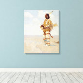 Der letzte seiner Rennen Der schwindende Amerikane Leinwanddruck (Insitu (Holzboden))