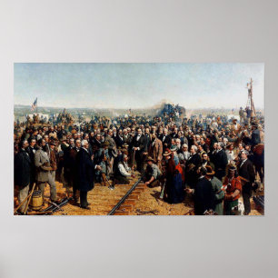 Der letzte Spike von Thomas Hill - datiert 1881 Poster