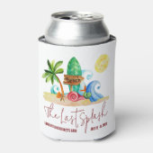 Der letzte Splash, Strand, Surfbrett Junggeselinne Dosenkühler (Kanne Vorderseite)