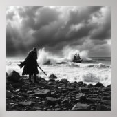 Der letzte Stand des Wikinger - Braunkohlekunst Poster (Vorne)