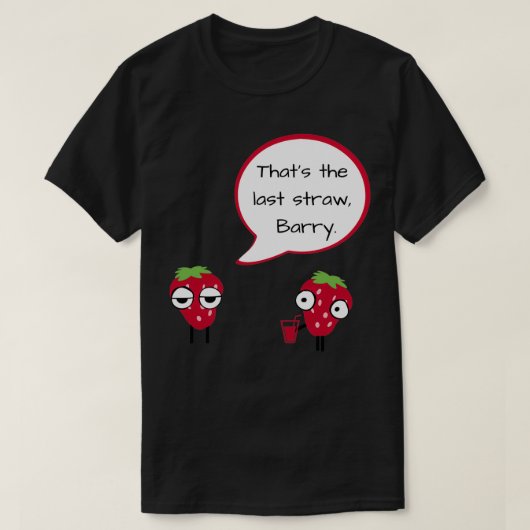 Der letzte Strohhalm T-Shirt (Design vorne)
