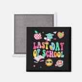 Der letzte Tag der Lehrerin Boy Girl Grad Hallo Sc Magnet (Vorderseite/Rückseite)