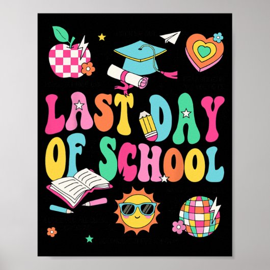 Der letzte Tag der Lehrerin Boy Girl Grad Hallo Sc Poster (Vorne)