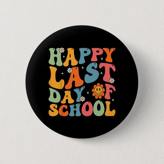 Der letzte Tag der Lehrerin Schüler Abschluss Groo Button (Vorderseite)