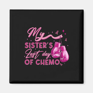 Der letzte Tag des Chemo-Brustkrebs-Surviv meiner Magnet