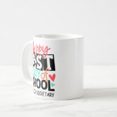 Der letzte Tag des Schulsekretärs Abschluss Spaß Kaffeetasse (Vorderseite Links)