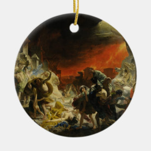 Der letzte Tag von Pompeji durch Karl Briullov Keramikornament