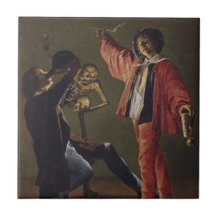 Der letzte Tropfen Bier, bevor das Party endet Fliese