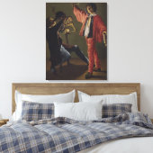 Der letzte Tropfen Bier, bevor das Party endet Leinwanddruck (Insitu (Schlafzimmer))