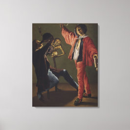 Der letzte Tropfen Bier, bevor das Party endet Leinwanddruck