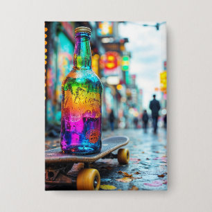 Der letzte Tropfen Neon Button