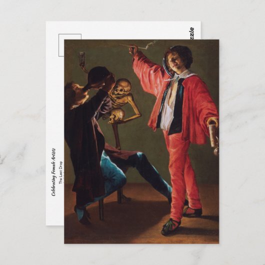 Der letzte Tropfen von Judith Leyster Postcard Postkarte (Vorne/Hinten)
