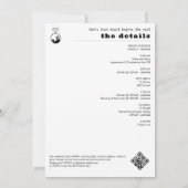 Der letzte Weg vor dem Veil Glamping Bachelorette Einladung (Rückseite)