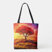 Der leuchtende Baum der Lebenskunst Tasche (Rückseite)