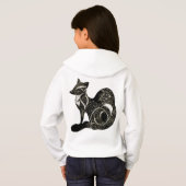 Der leuchtende Fuchs Hoodie (Schwarz voll)