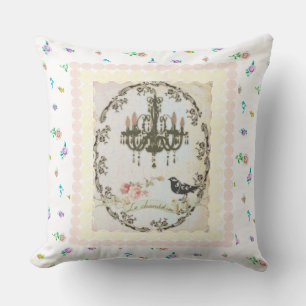Der Leuchter Bunte Rosenknospen Reversible Kissen