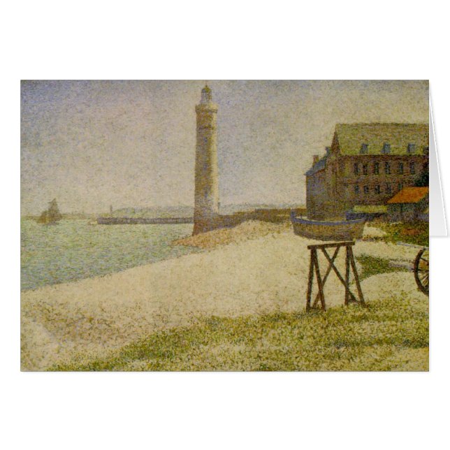 Der Leuchtturm bei Honfleur durch Georges Seurat (Vorderseite (Horizontal))
