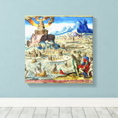 Der Leuchtturm der Stadt Alexandria Leinwanddruck (Insitu (Holzboden))