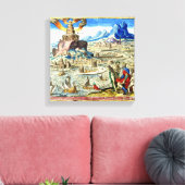 Der Leuchtturm der Stadt Alexandria Leinwanddruck (Insitu (Wohnzimmer))