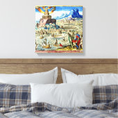 Der Leuchtturm der Stadt Alexandria Leinwanddruck (Insitu (Schlafzimmer))