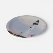 Der Leuchtturm des Abends Pappteller (Schrägansicht)