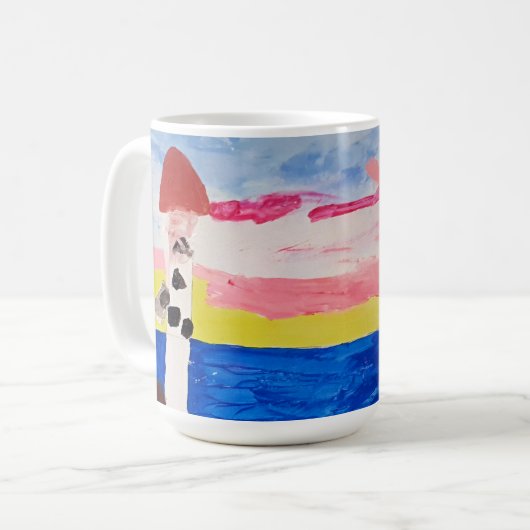 Der Leuchtturm Kaffeetasse (Vorderseite Links)
