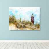 Der Leuchtturm Leinwanddruck (Insitu (Holzboden))