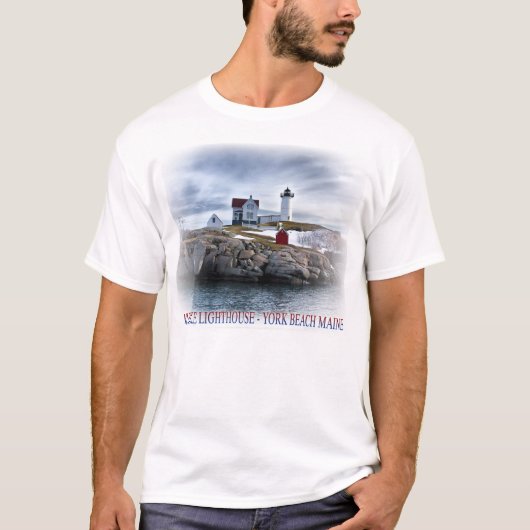 Der Leuchtturm "Nubble" York, Maine, Foto T-Shirt (Vorderseite)