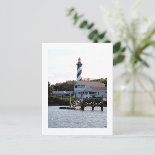 Der Leuchtturm, St. Augustine Postkarte (Stehend Vorderseite)