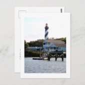 Der Leuchtturm, St. Augustine Postkarte (Vorne/Hinten)