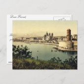 Der Leuchtturm und die Kathedrale, Marseille, Fran Postkarte (Vorne/Hinten)