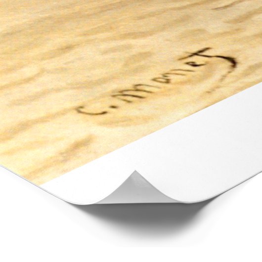 Der Leuchtturm von Claude Monet Poster (Ecke)