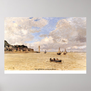 Der Leuchtturm von Claude Monet Poster