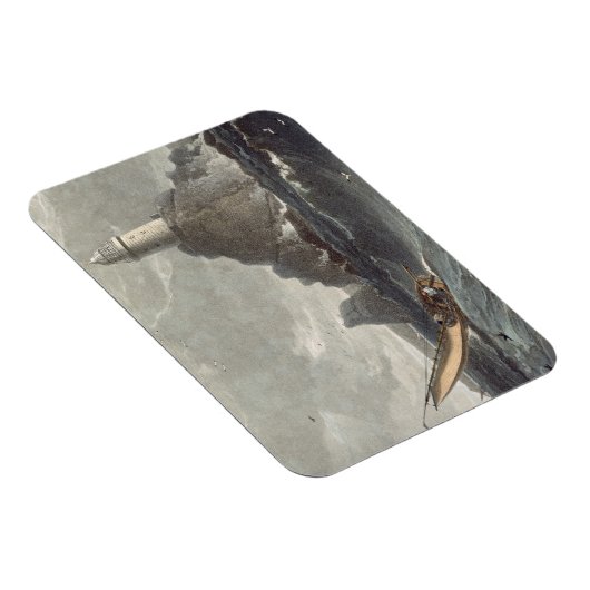 Der Leuchtturm von Lands End, Cornwall, f Magnet (Rechte Seite)