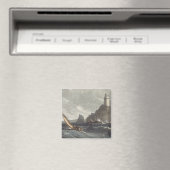 Der Leuchtturm von Lands End, Cornwall, f Magnet (In Situ (Geschirrspüler))