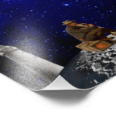 Der Leuchtturmhalter gab Zuhause zurück Fotodruck (Ecke)