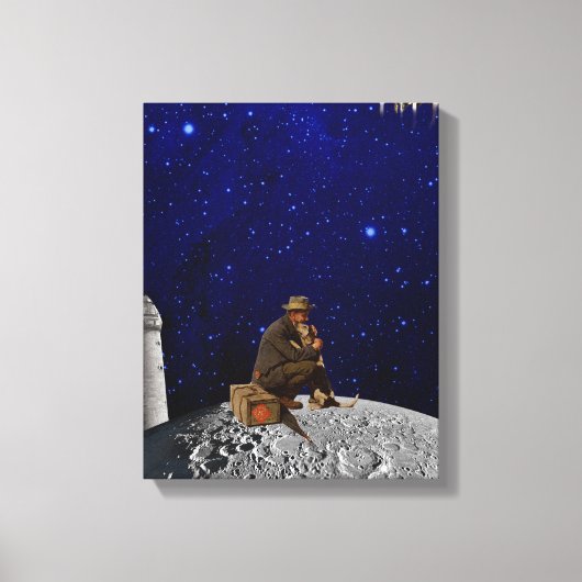 Der Leuchtturmhalter gab Zuhause zurück Leinwanddruck (Vorderseite)