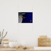 Der Leuchtturmhalter gab Zuhause zurück Poster (Küche)