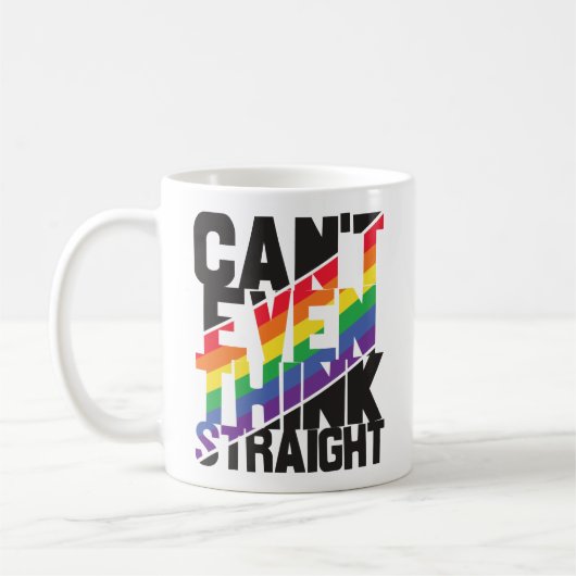 Der LGBTQ-Stolz kann nicht einmal einen geraden Re Kaffeetasse (Links)