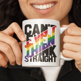Der LGBTQ-Stolz kann nicht einmal einen geraden Re Kaffeetasse