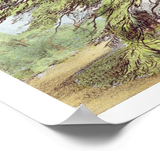 Der libanesische Zedernbaum im Arboretum, Kew Gard Poster (Ecke)