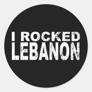 Der Libanon-Aufkleber Runder Aufkleber